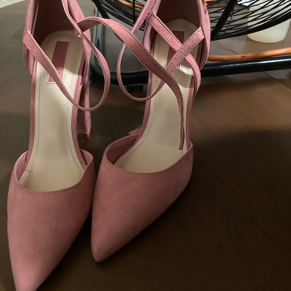 Forever 21 Pink Strappy Heels